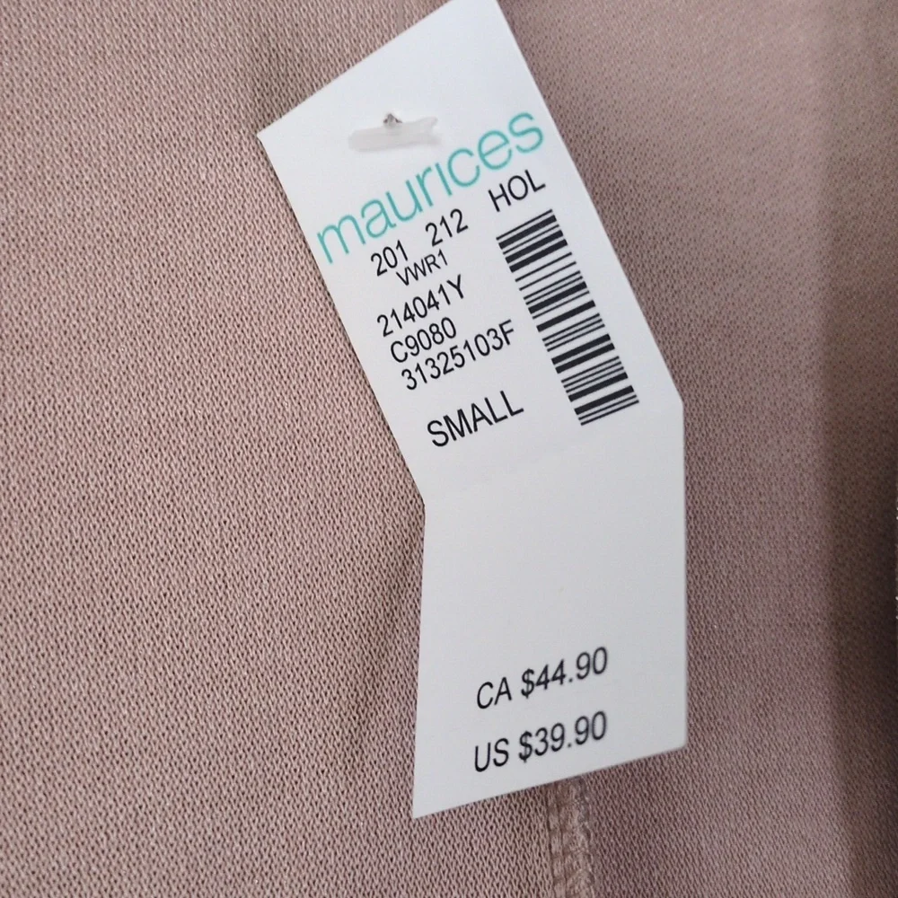 Maurices Women's Dusty‎ Pink Sparkly Long Cardigan Size S